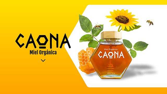Website screenshot of Caona Honey